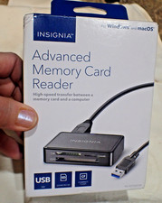 Insignia NS-DCR30D3K Black Portable USB 3.0 Advanced Memory Card Reader