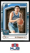 2024-25 Donruss KJ Simpson Jr. Rookie #247