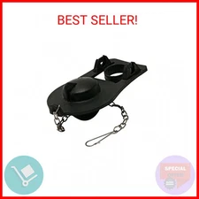 Fluidmaster 506 2-Inch Universal Flexible Frame Toilet Flapper , Black