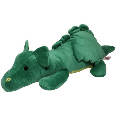 OWIM Drache Kuscheltier Plüschtier 65 cm Grün Gelb Stofftier gebraucht
