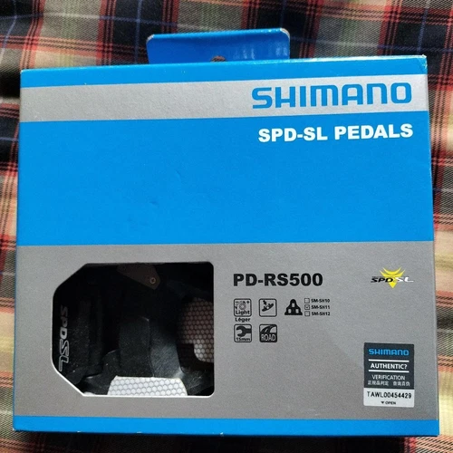 Shimano PD-RS500 SPD-SL Road Bike Pedals Light Weight Used
