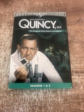 QUINCY M.E. JACK KLUGMAN CLASSIC TELEVISION SEASON 1 & 2 ME TV ON DVD