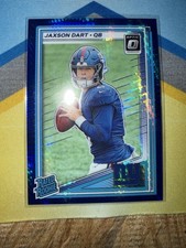 2025 Panini Donruss Optic - Rated Rookie Jaxson Dart #273 Blue Hyper Prizm (RC)