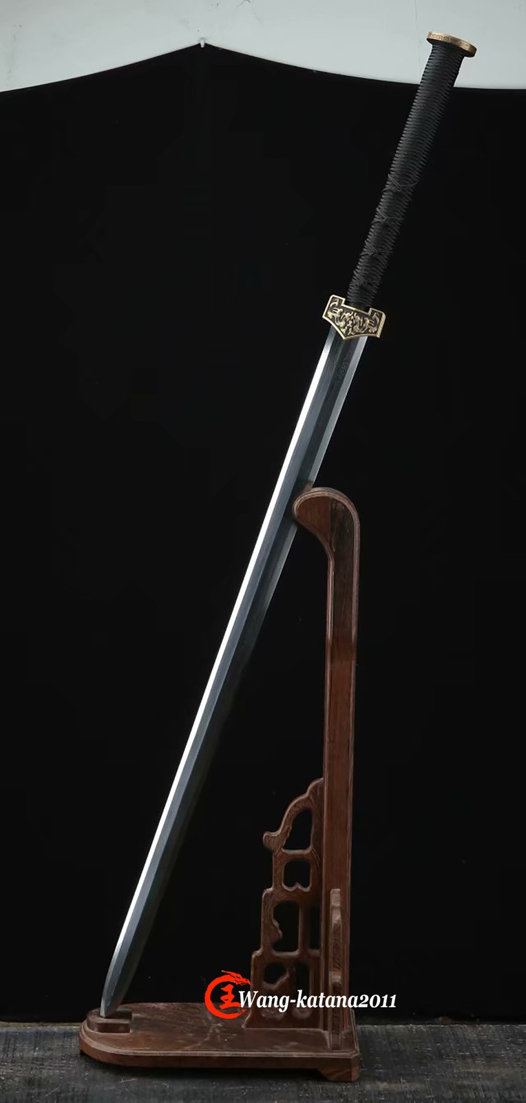 42" Functional Chinese Han Jian Sword Kungfu Practice Damascus Folded Steel