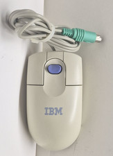 2000 IBM MO09K PS/2 ScrollPoint II Ball Mouse for PC  Beige Tested Working
