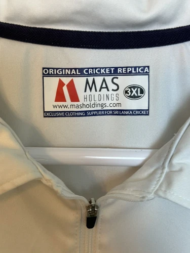 Sri Lanka Team Jersey Cricket Polo Shirt MAS White Trikot Men Size 3XL - Picture 3 of 6