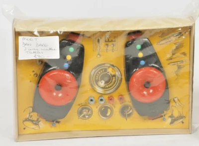 Vintage Dan Dare Two-way Walkie Talkies by Merit with original graphics - 1950s - Image 1 of 4
