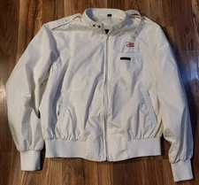 Members Only Diet Coke Windbreaker Jacket Size XL White Vintage Embroidered 