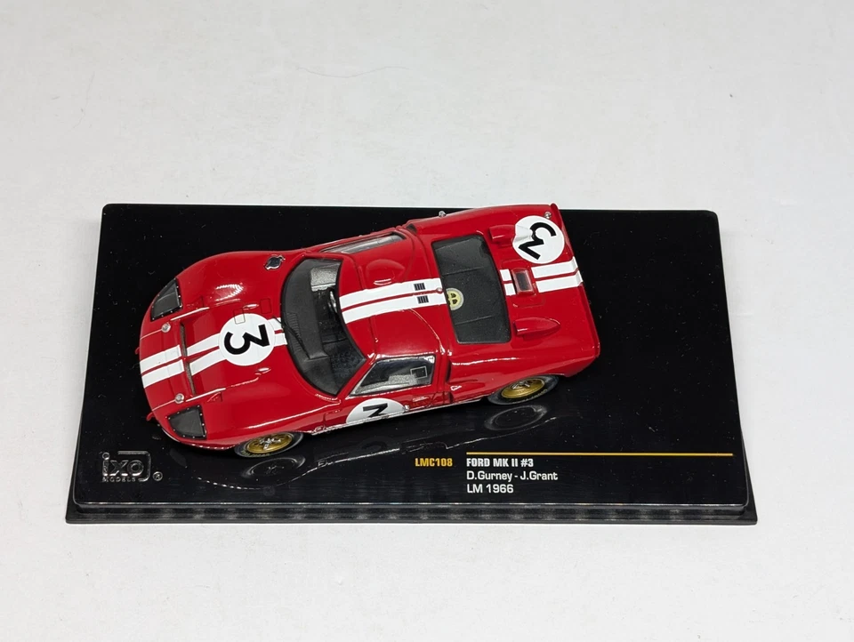 IXO 1/43 LMC108 Ford MK II #3 D Gurney J Grant Le Mans 1966 Foto 4 de 4
