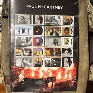Paul McCartney British Commemorative Stamp Sheet Mint Never Hinged Great Britain