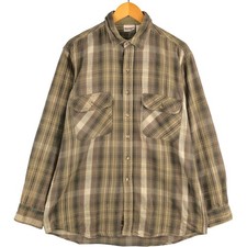 Vintage 90'S Field and Stream long-sleeved flannel check shirt size L men's ...