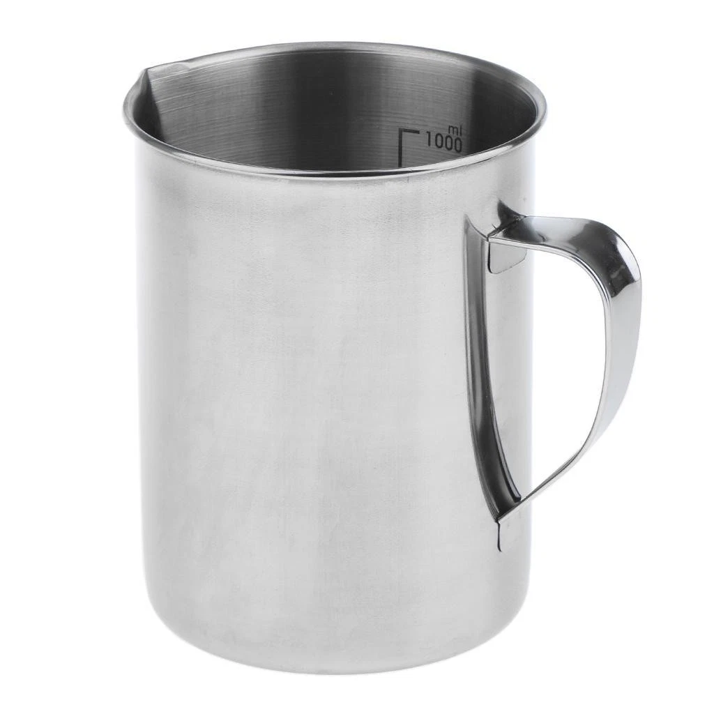 Stainless Steel Measuring Glass Jug Pitcher with Insulated