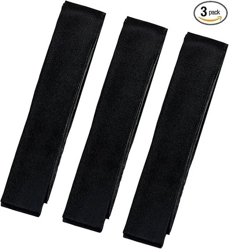 Japanese MEN'S Kimono Waist Belt KOSHIHIMO NEW BLACK 3set