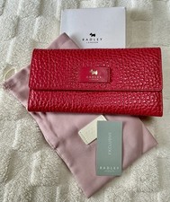  RADLEY LONDON - Red Abbey Travel Wallet 831181 - NEW WITH TAG, DUST BAG & BOX