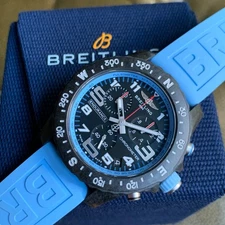 Breitling Endurance Pro Chronograph X82310 44mm Blue Wristwatch Box & Papers