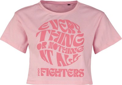 Foo Fighters T-Shirt Damen Circle Text pink Band-Merch, Bands