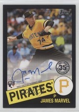 2020 Update 1985 Topps Baseball Black 41/199 James Marvel #85A-JMA Auto 0c2