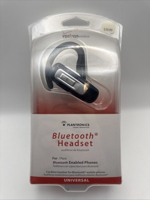 Verizon Plantronics Universal Bluetooth Headset Factory Sealed PBT222Z
