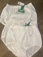 Carole Flattering Fit Undies Size 5 Nylon Brief 3 Pair 845 White