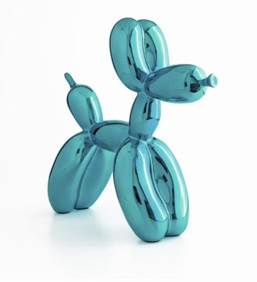 JEFF KOONS Balloon Dog Editions Studio Art Resina Mint Blue Cane