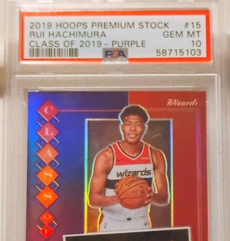 Rui Hachimura Rookie"CLASS of 2019" Purple (PSA 10) - 2019-20 Panini Prem Stock