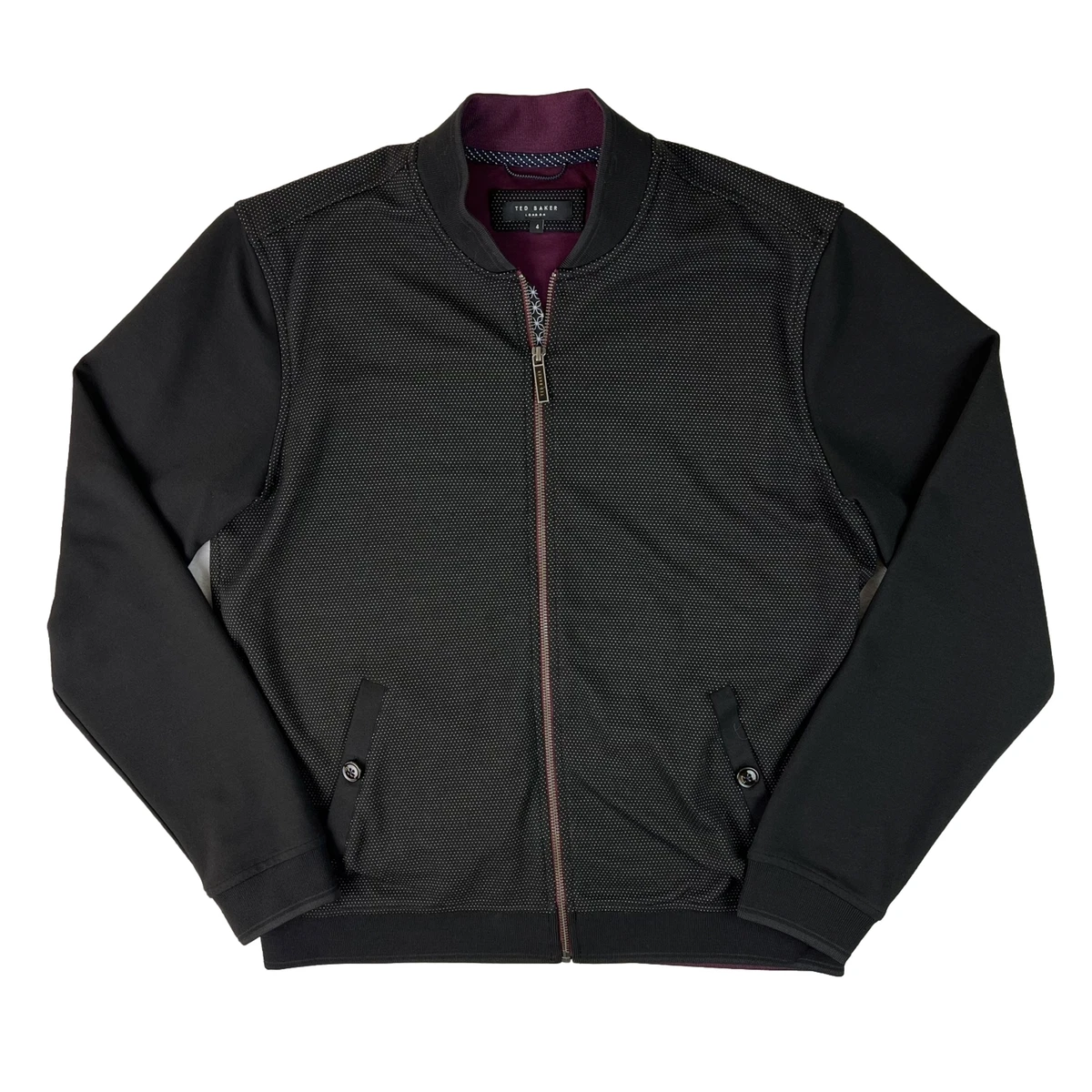 Ted baker top black bomber jacket