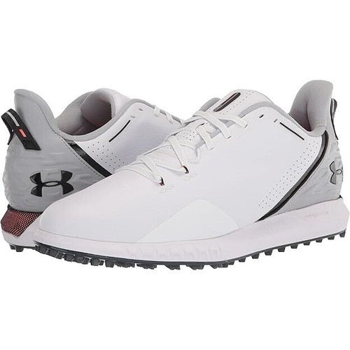 UNDER ARMOUR UA TEMPO TOUR GOLF SHOES WHITE/SILVER [1270205-101] SZ 7.5 UNDER ARMOUR UA TEMPO TOUR GOLF SHOES WHITE/SILVER [1270205  main image 3