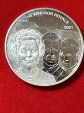 GHANA  2001 Silver (.925)  Coin 500 SIKA The WINDSOR ROYALS