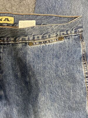 Zena Jeans Womens 16 Blue Denim No Back Pockets Mom High Waist | eBay