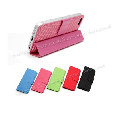 Mini Magnetic Smart Cover Pouch Case for iPhone 5 5S SE - Black 