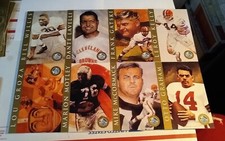1998 Hall of Fame Gold Signature Series postcard of Marion Motley - Unsigned
