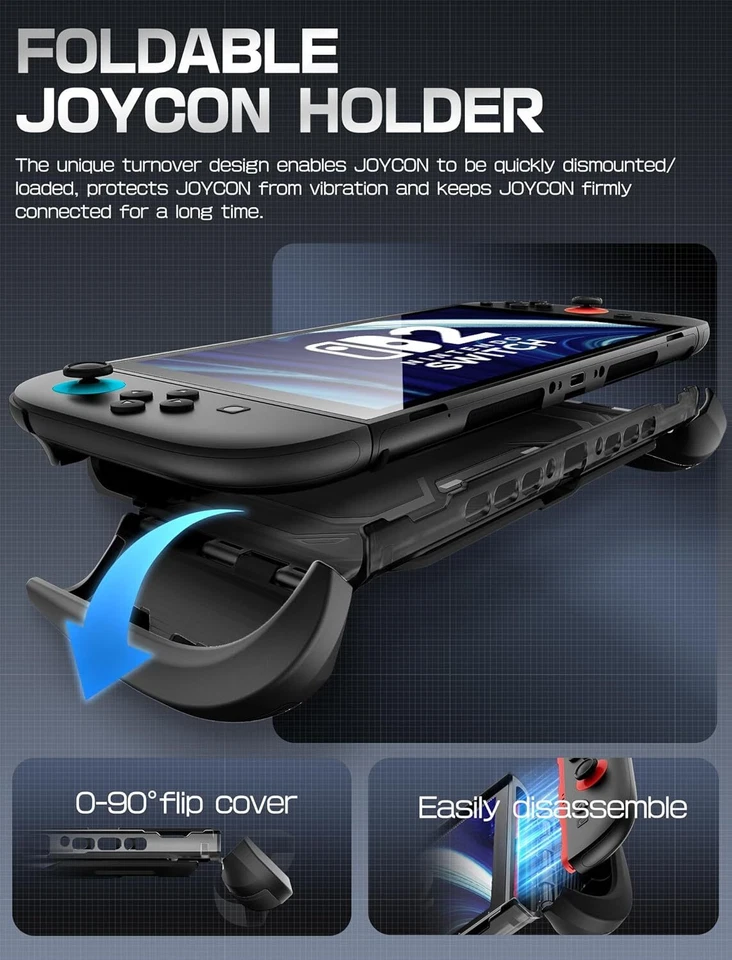 Mumba Dockable for Nintendo Switch 2 Case with Flip Stand Quick-Release JoyCon - Image 3 of 4