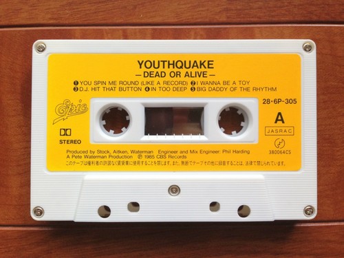 Dead Or Alive Youthquake Japan 1985 Cassette Epic 28 6P-305 Pete Burns Disco Pop - Picture 4 of 9