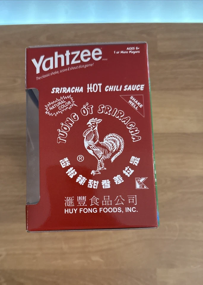 Yahtzee Sriracha Hot Chili Sauce Edition Dice Game – Hasbro – New In Box - Image 3 of 4