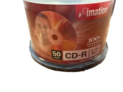 Imation CD-R 700mb Blank Shiny 1x-52x Compatible NEW Sealed ( 50 Pack )