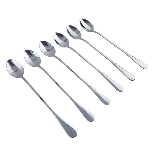 6 Pcs Stainless Steel Spork Soup Salad Noodle Spoon Fork Cutlery Tableware AU - Picture 13 of 24