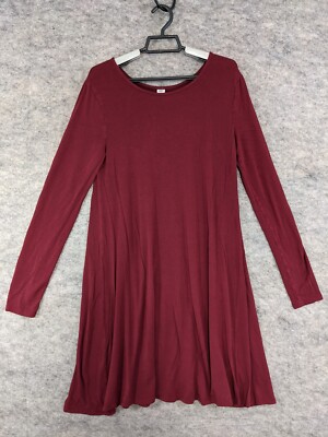 Old Navy Dress Women Medium Dark Red Knit A-Line Long Sleeve Lightweight Tunic | eBay Old Navy Dress Women Medium Dark Red Knit A-Line Long Sleeve Lightweight Tunic | eBay