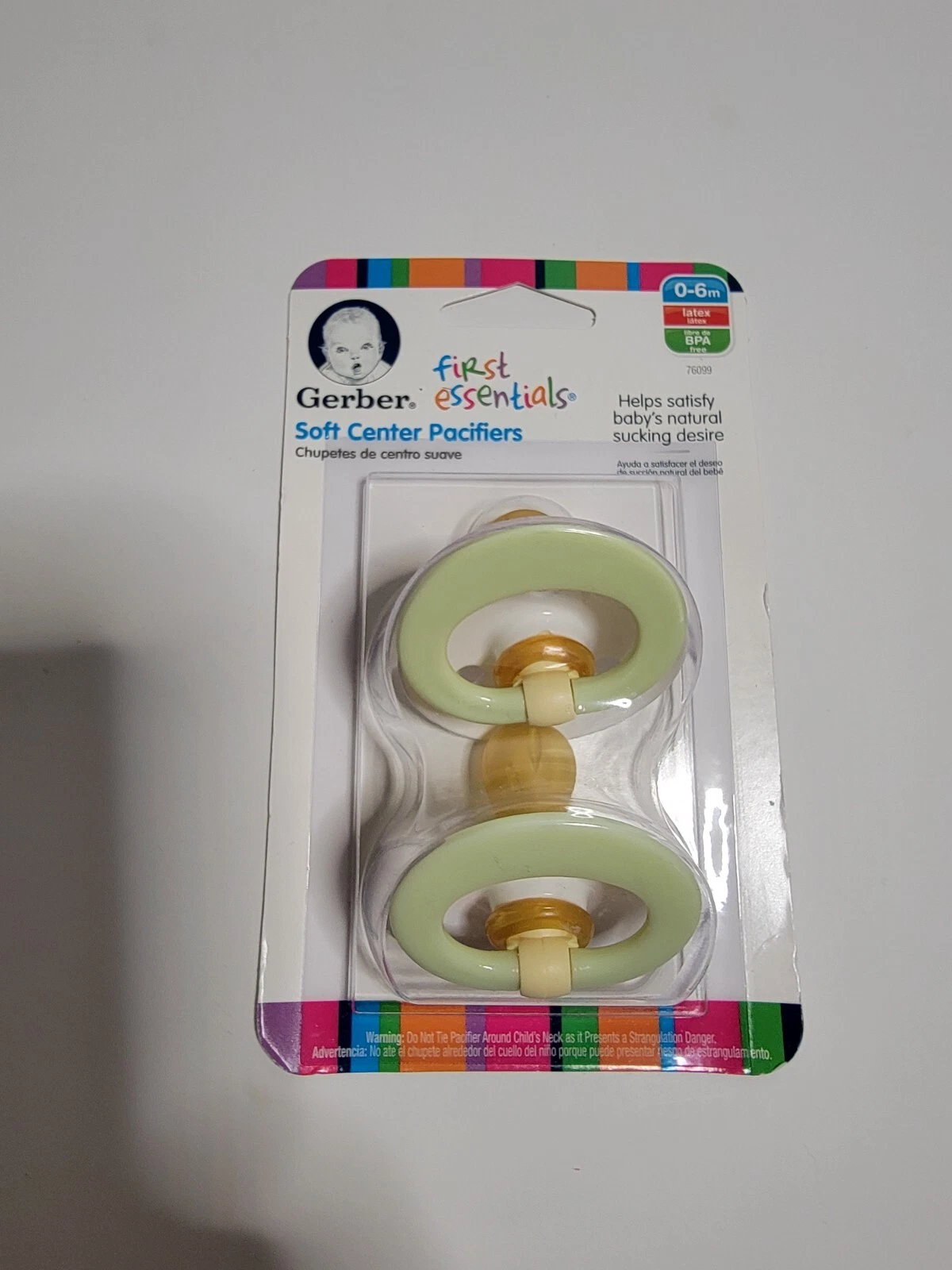 1 Pack Gerber First Essentials Soft-Center Pacifier 0-6 Green Discontinued New
Opens in a new window