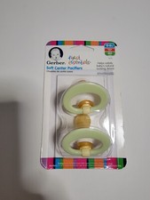 1 Pack Gerber First Essentials Soft-Center Pacifier 0-6 Green Discontinued New