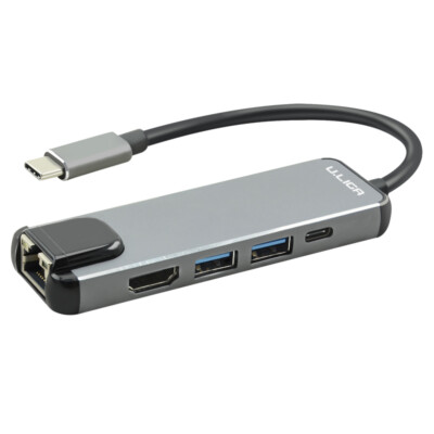 USB 3.1 Typ C Hub mit 2x USB 3.0 1x HDMI 1.4 1x USB C 1x Ethernet Port 