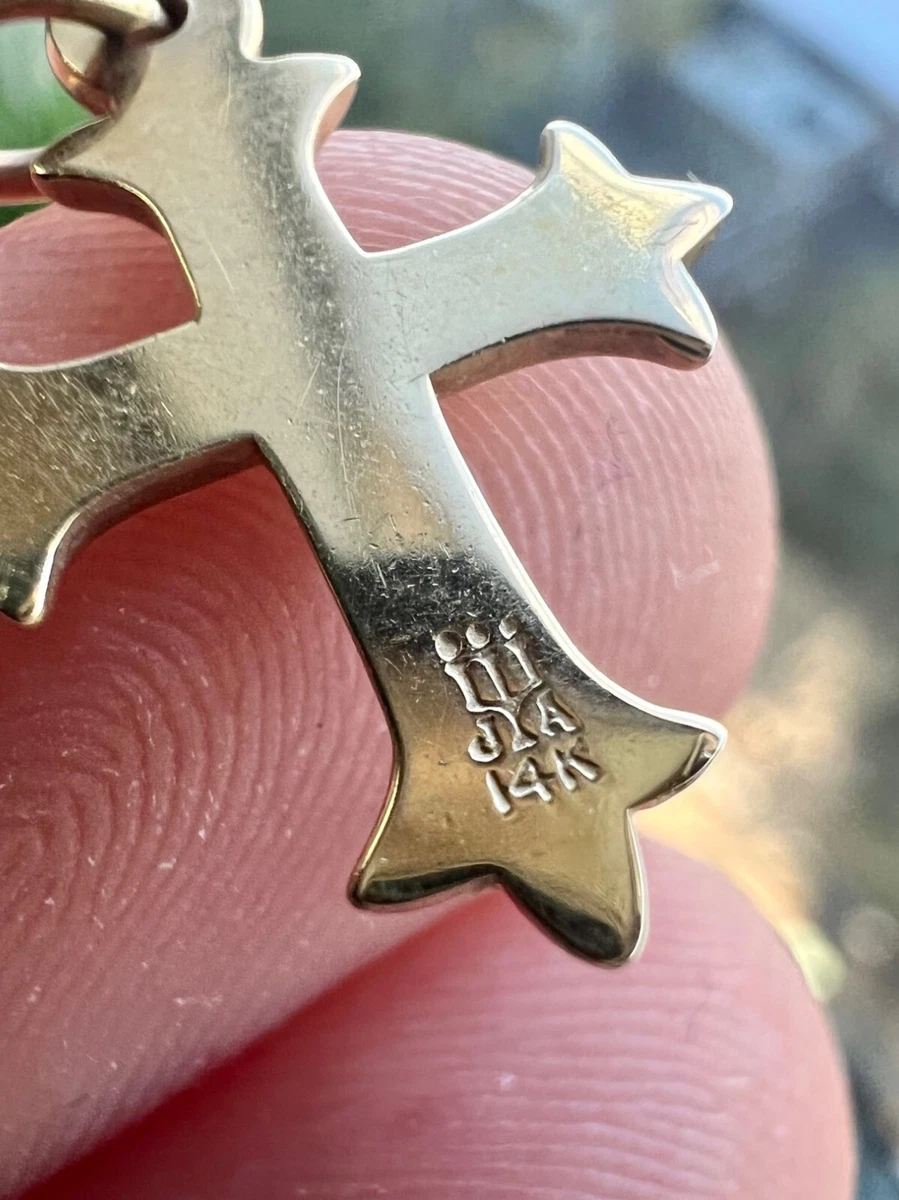 James avery hotsell gold cross pendant