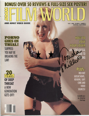 Tonisha Mills Adult Actress Signed 8.5"x10.75" Adam Mag Cvr COA WWE19