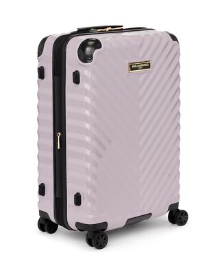KARL LAGERFELD Women's Suitcase Spinner Wheels Hardside, Lilac
