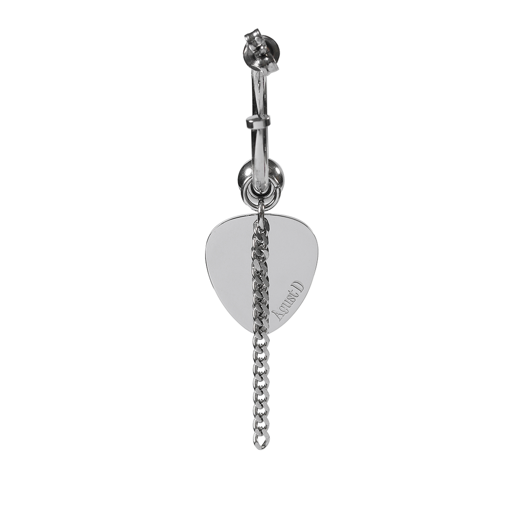 SUGA Agust D TOUR D-DAY Official Earrings Set Silver Pierced SUGA Agust D TOUR D-DAY Official Earrings Set Silver Pierced