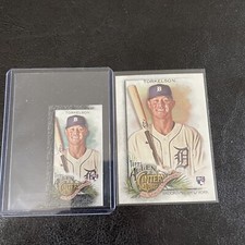 2022 Topps Allen & Ginter Spencer Torkelson Mini Black Border SP RC #208 & Base