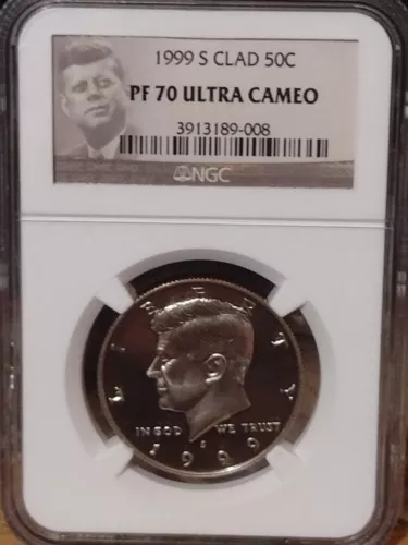 1999-S CLAD Kennedy Half Dollar 50c NGC PF70 Ultra Cameo UC Portrait Label