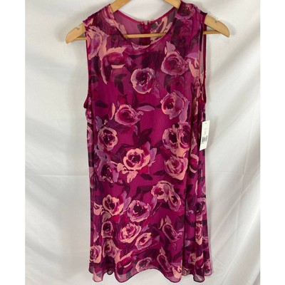 NWT Donna Morgan Floral Print sleeveless Dress size 8