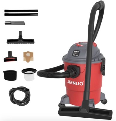 Shop Vacuum 5 Gallon, 5.5HP Shop Vacs Wet and Dry, 3 in 1 Multifunctional Wet...