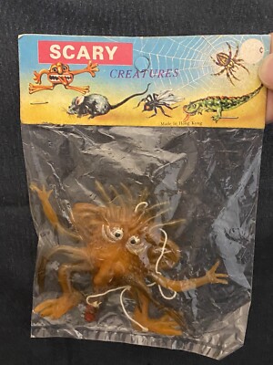 60's 70's Scary Creatures Monsters Rubber Jigglers Figure Sealed