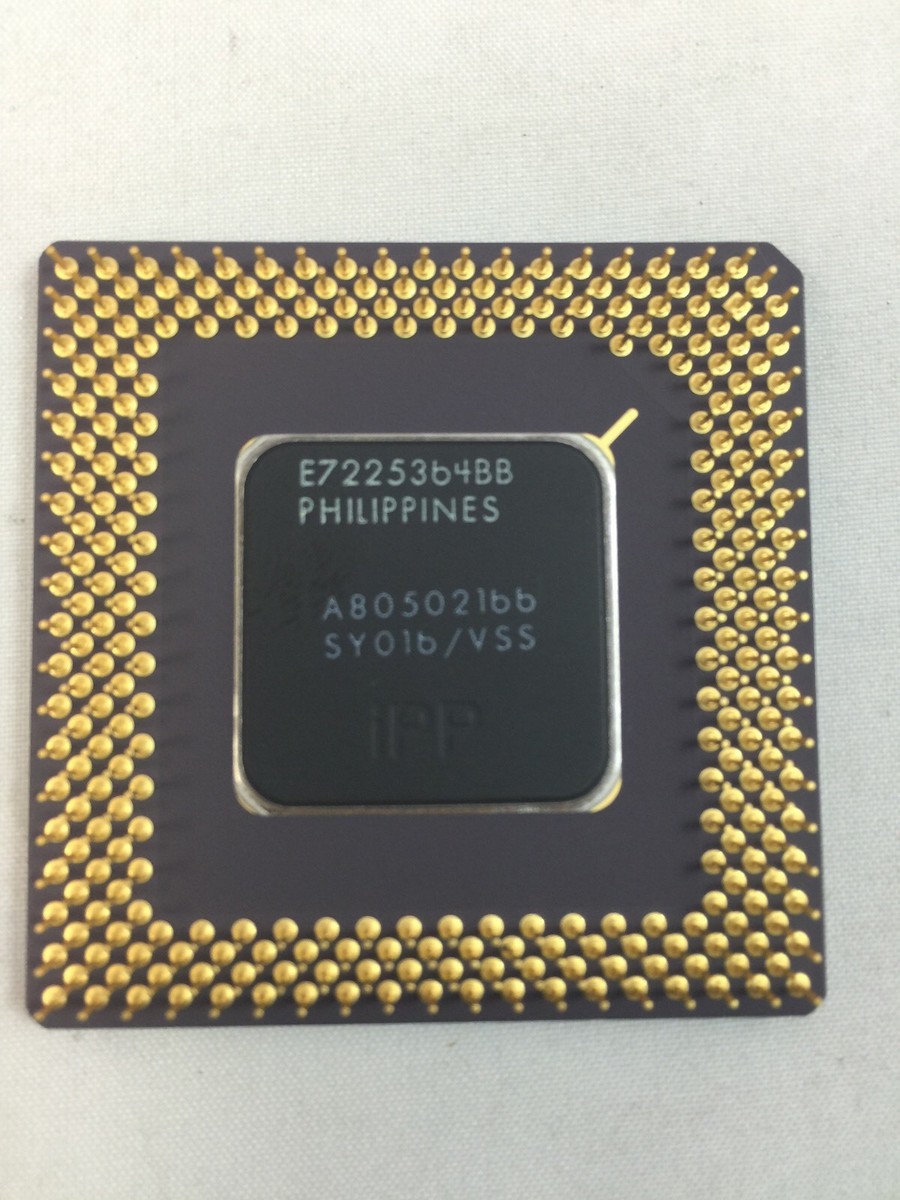 NEW Intel Pentium 166 MHZ CPU Vintage A80502166 1993 Ceramic